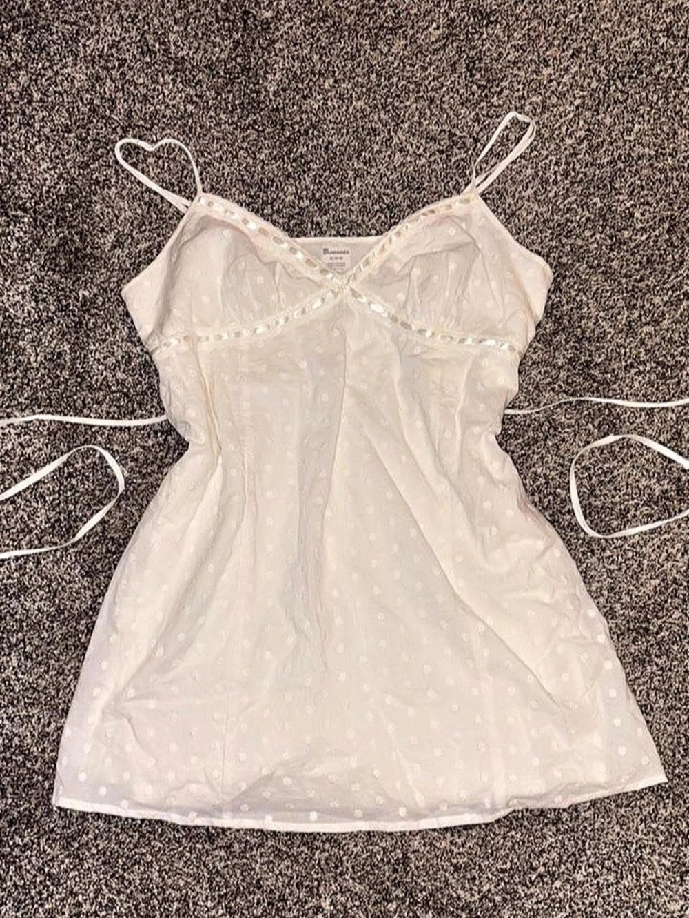 White Babydoll Blouse with floral design